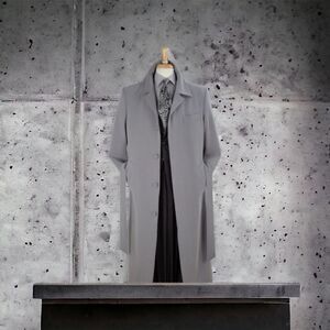 MEN'S JOHN KNIGHT 100% MICROFIBER FULL LENGTH DUSTER TOP COAT. JK-3 GREY.